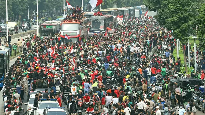 Arak Arakan Timnas U Usai Meraih Medali Emas Di Sea Games