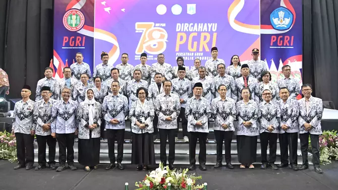 Presiden Jokowi Hadiri HUT Ke 78 PGRI Dan Hari Guru Nasional Tahun 2023