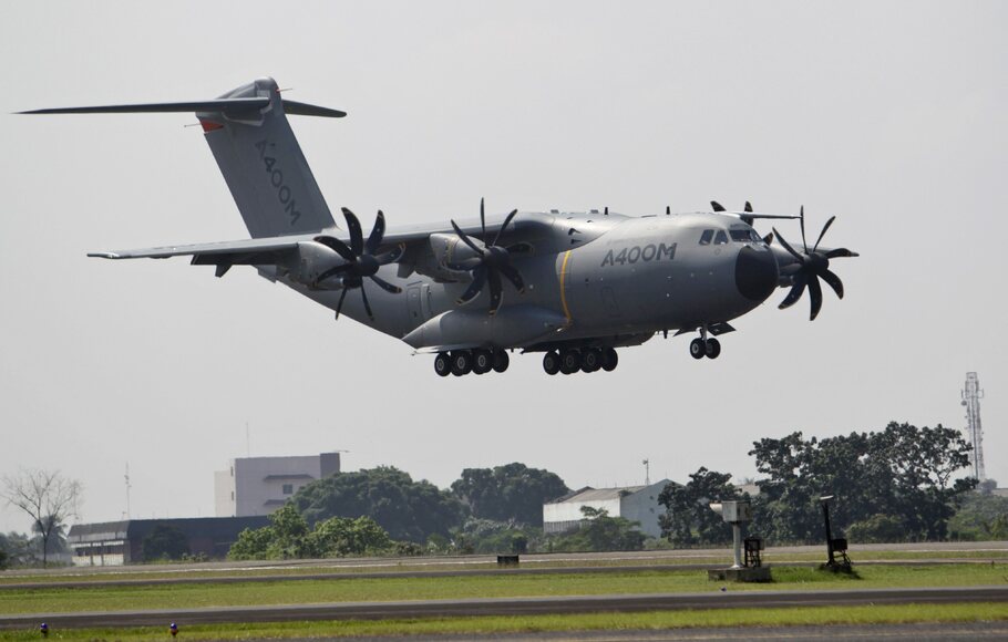 Airbus A400M Tiba Di Halim