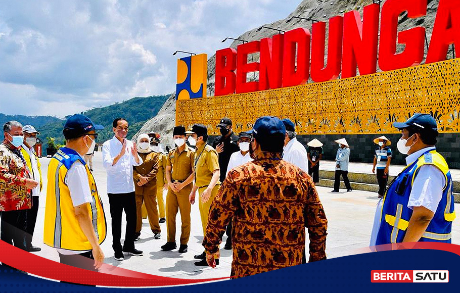 Jokowi Resmikan Bendungan Tugu Dan Gongseng