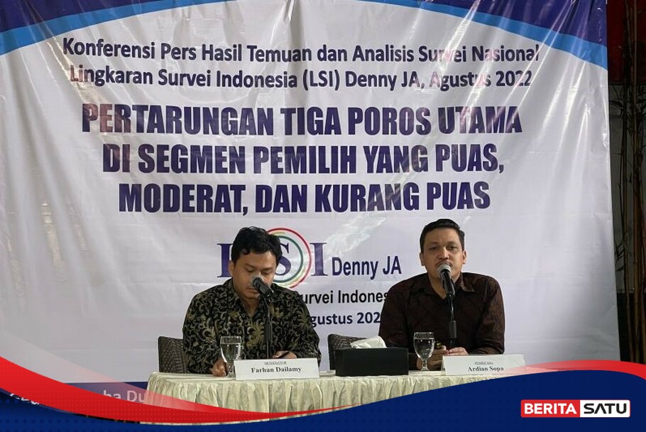 LSI Denny JA Mayoritas Pemilih Kubu Anies Dan Ganjar Terima Hasil