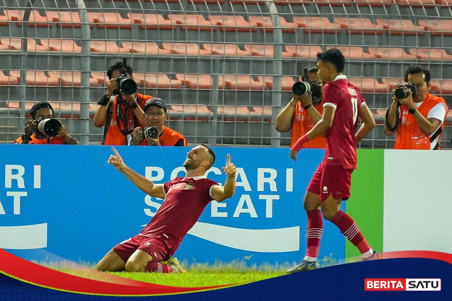 Penalti Marc Klok Bawa Timnas Indonesia Ungguli Thailand