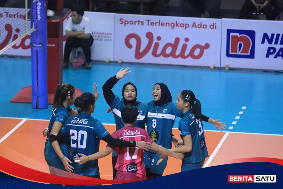 Kejurnas Voli Junior 2023 DKI Dan Jatim Ke Semifinal