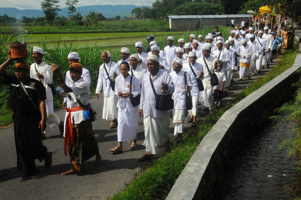 Upacara Melasti Sambut Nyepi Tahun Baru Saka