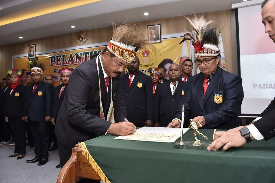 Panglima Tni Lantik Pengurus Forki Papua