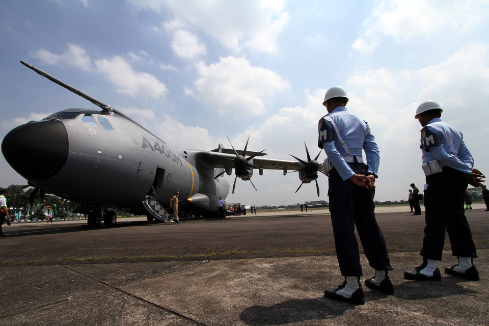 Airbus A400M Tiba Di Halim