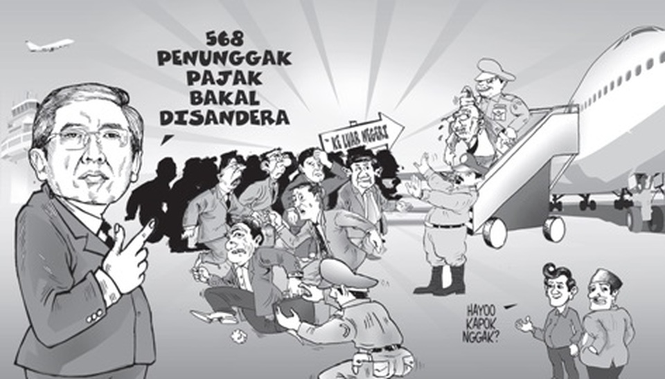 Ditjen Pajak Sandera 3 Penunggak Pajak