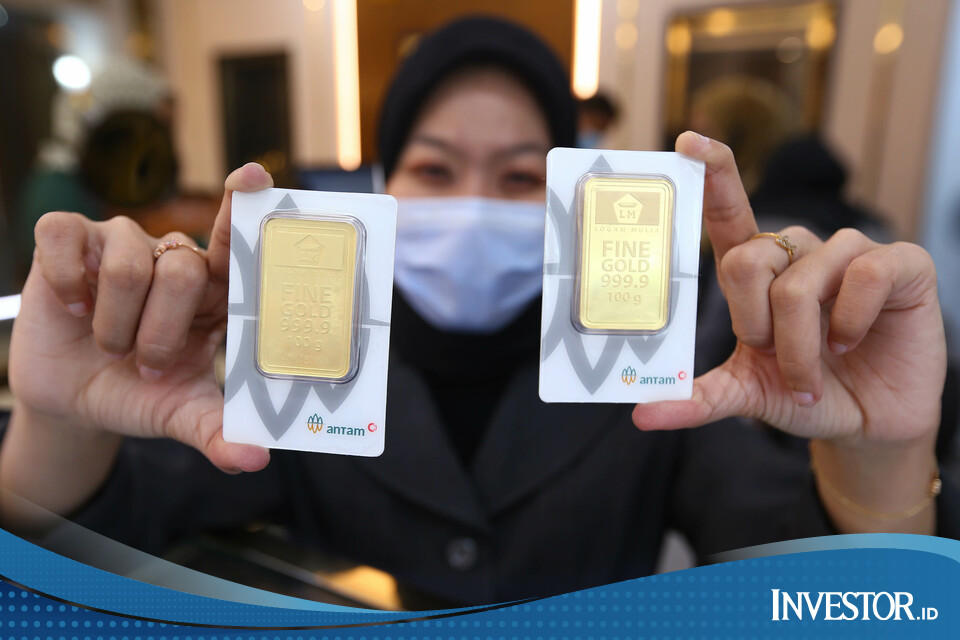 Emas Antam Turun Rp 3 000 Per Gram Jelang Akhir Pekan