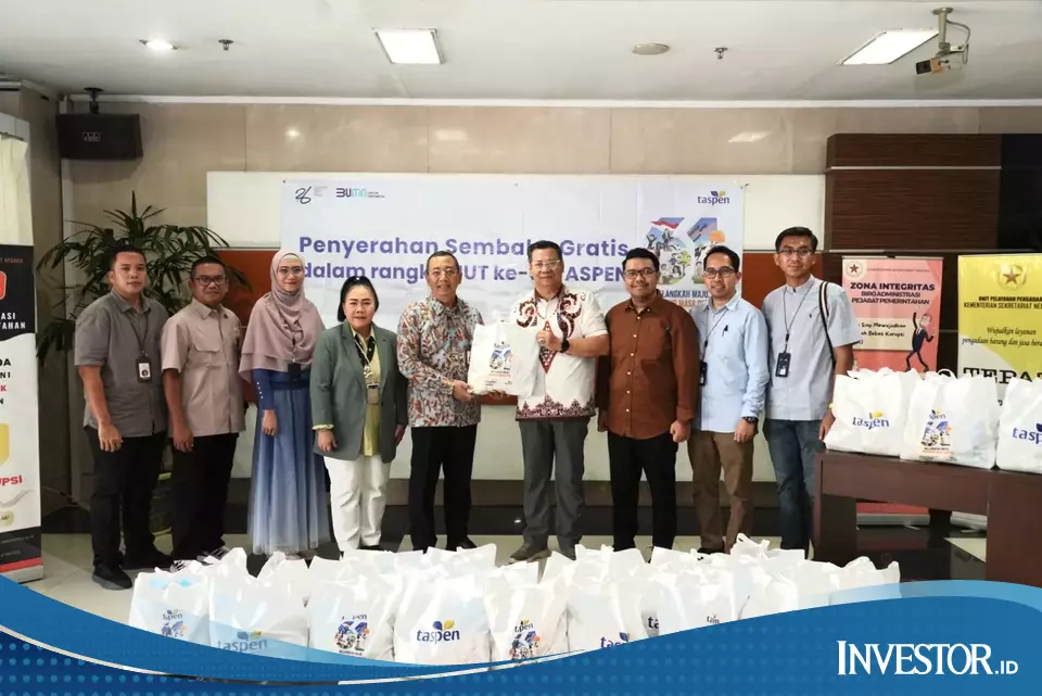 Taspen Bagikan Ribuan Paket Sembako Gratis Untuk Asn