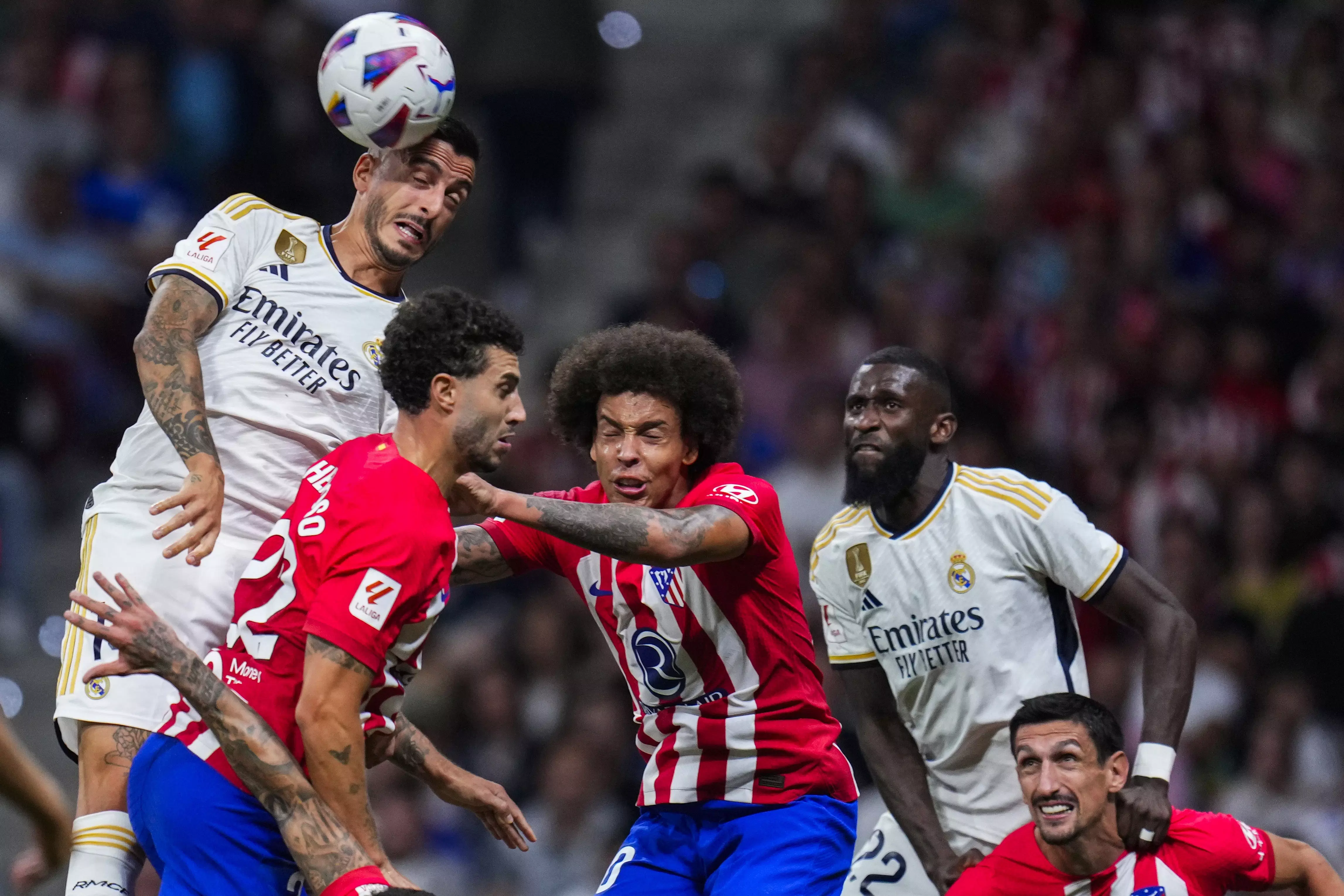 Pertandingan Atletico Madrid vs Real Madrid dalam laga pekan ke 6 La Liga 2023/2024, Senin, 25 September 2023.