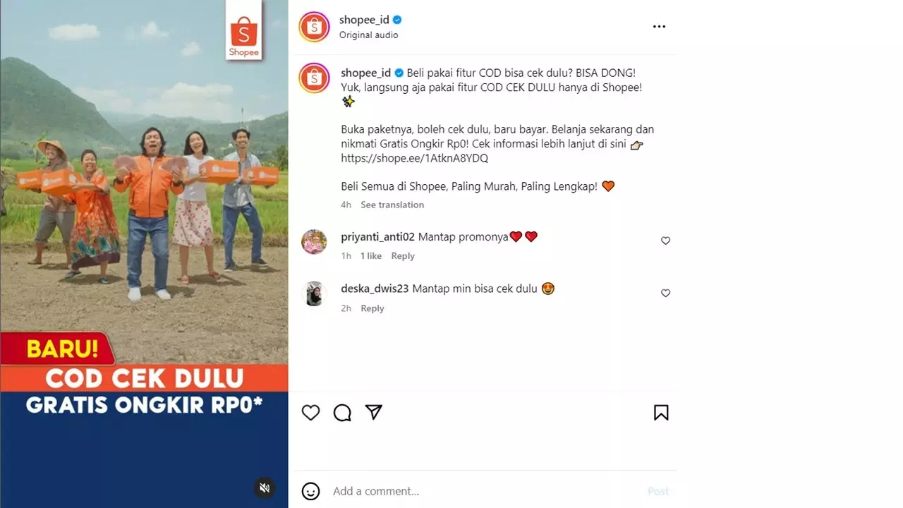 Shopee Hadirkan Inovasi Terbaru Metode COD Cek Dulu