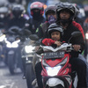 H-4 Lebaran, Pemudik Motor Padati Jalur Pantura Cirebon