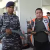 TNI AL Sita Belasan Senjata Tajam dari Pemudik di Pelabuhan Semayang