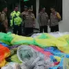 Polres Pekalongan Kota Sita Ratusan Balon Udara Liar dan Petasan