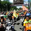 Peringati May Day, Ribuan Buruh di Jatim Tolak UU Cipta Kerja