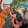 Biksu dari Thailand ke Borobudur Tiap Hari Jalan Kaki 30 Km