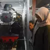 Miniatur Lokomotif Uap Terbesar di Indonesia Dipajang di Stasiun Gubeng Surabaya