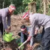 Polres Metro Depok Tanam 842 Pohon di Bantaran Sungai Ciliwung