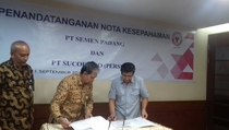 Sucofindo dan Semen Padang Jalin Kerja Sama