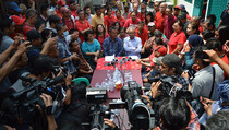 Aksi Protes Warga Kelurahan Mangga Besar Tolak Penggusuran