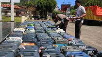 Polres Pelalawan Amankan 6.000 Liter Minyak Tanah Ilegal