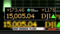 Euforia di Wall Street, Dow Jones Tembus 15.000