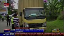 Ratusan Mobil Pengangkut Barang dan Angkutan Kota Terjaring Razia
