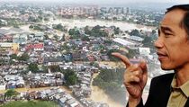 Jokowi Cek Tanggul KBB yang Merembes