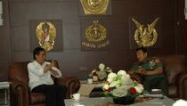 Realisasikan Pelebaran Jalan, Jokowi Bertemu Panglima TNI