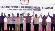 Prabowo-Hatta dan Jokowi-JK Teken Deklarasi Pemilu Damai