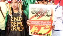 Buruh Gugat UU Pilkada ke MK