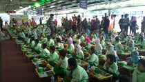 Ratusan Murid SD Ikut Kampanye Sarapan Sehat