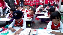 Ratusan Siswa PAUD Ramaikan Kampanye 