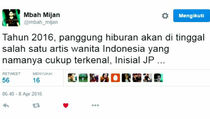 Ramainya Twit soal Artis JP Bakal Meninggal di Tahun Ini