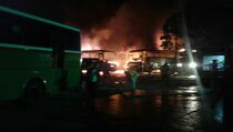 Pul Bus Mayasari Bhakti Terbakar, 16 Bus Hangus