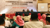 KPU DKI Kukuhkan 120 Relawan Demokrasi