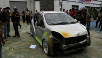 Tiga Unit Mobil Hancur di Rutan Pekanbaru