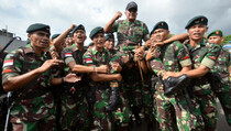 Satgas Pamtas RI-PG Temukan Lima Patok Perbatasan RI-PNG
