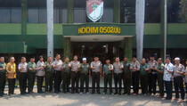 Polres dan Kodim Jakut Tingkatkan Sinergi