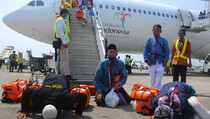 Ribuan Jemaah Haji Tiba di Sumsel