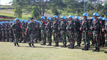 22 Prajurit TNI Mendapat Kenaikan Pangkat di Kongo