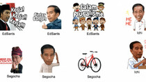 LINE Indonesia Rilis Stiker Bertema Jokowi