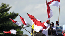 Konvoi Merah Putih di Timika