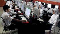Mayoritas SMPN di Pekanbaru Menumpang untuk UNBK