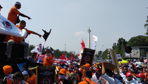 Karnaval Hari Buruh KRPI di Jakarta