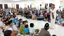 Hadad Alwi Hibur Ratusan Anak Jalanan di Madrasah Ramadan NU