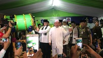 Anies dan Sandiaga Akhiri Takbir Keliling di Jakbar