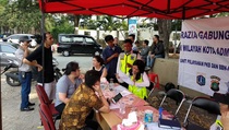 Ratusan Kendaraan Terjaring Razia Pajak di Pademangan