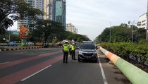 Pelanggar Ganjil-Genap di Benyamin Sueb Kemayoran Berkurang