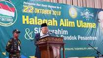Ma'ruf Amin: Santri Milenial Jangan Percayai 'Indonesia Akan Bubar'